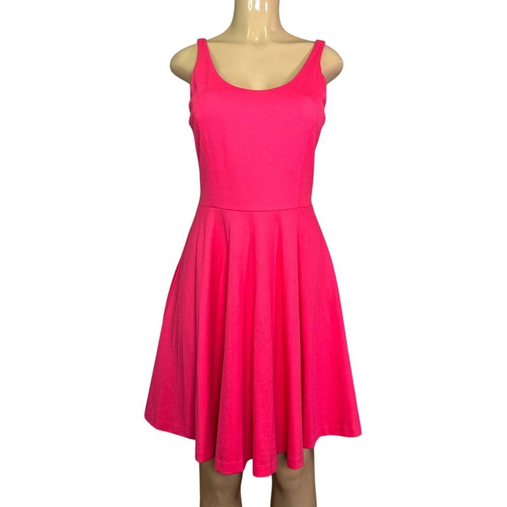 Amanda Uprichard Sleeveless Ponte Skater Dress Fuchsia Pink Size Medium